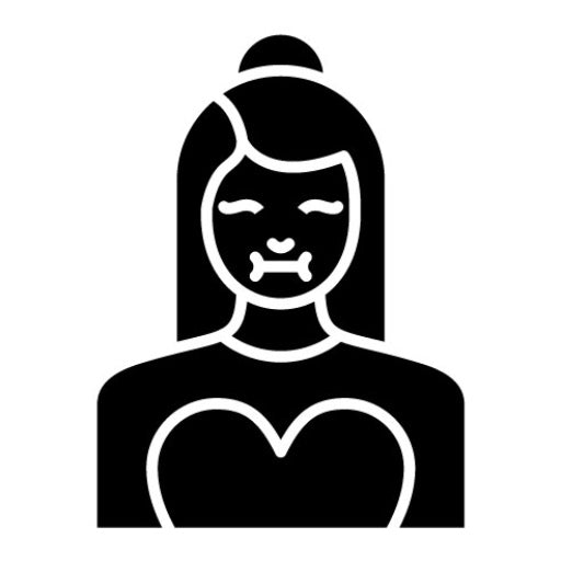 Plus Size Models Glyph Icon
