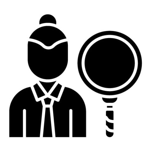Talent Scout Female Glyph Icon