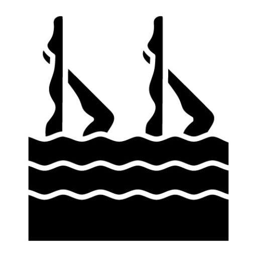Artistic Swimming Glyph Icon