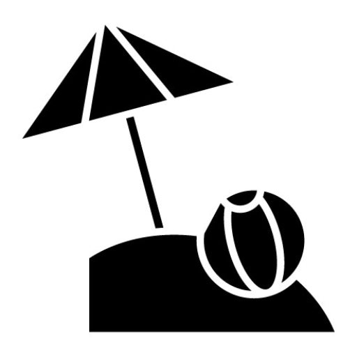 Beach Ball Glyph Icon | Water Sports
