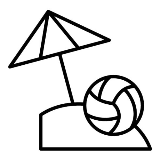 Beach Volleyball Icon | Water Sports