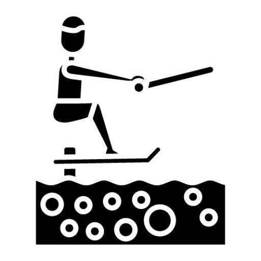 Flowrider Glyph Icon