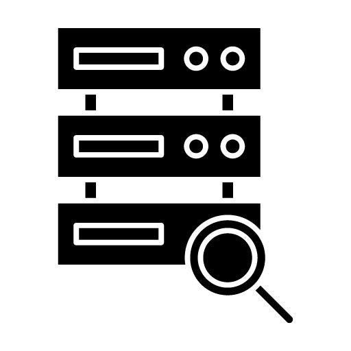 Search Database Glyph Icon