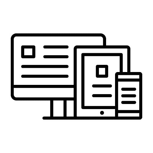 Web Hosting Responsive Design Icon