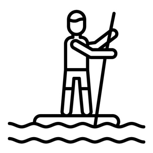 Standup Paddleboarding Icon