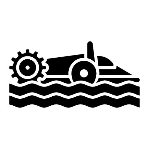 Swamp Buggy Racing Glyph Icon