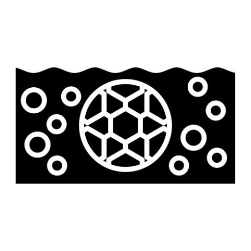 Underwater Football Glyph Icon