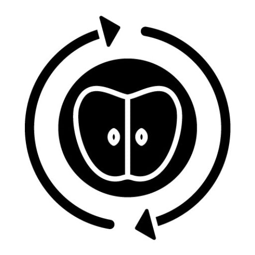Composting Glyph Icon | Sustainable Living