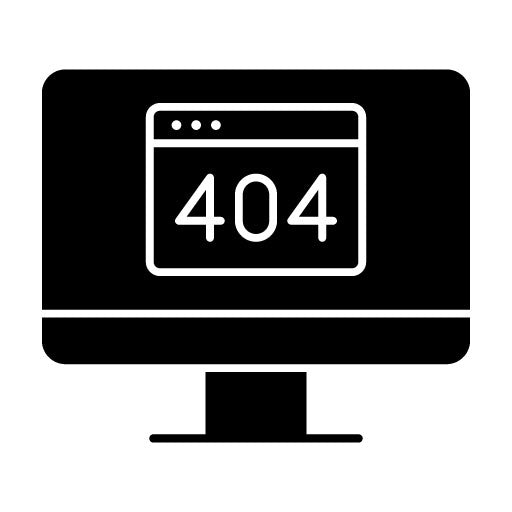 404 Error Glyph Icon