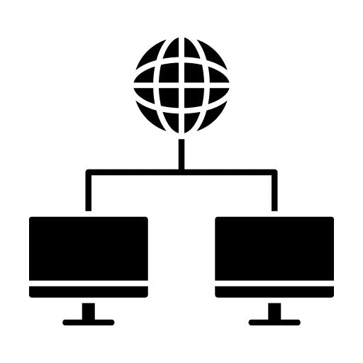 Worldwide Network Glyph Icon