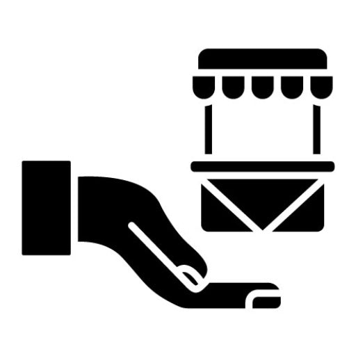 Locally Sourced Food Glyph Icon