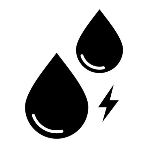 Water Energy Glyph Icon