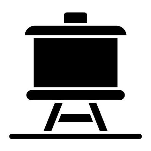 Whiteboard Glyph Icon | Sustainable Living