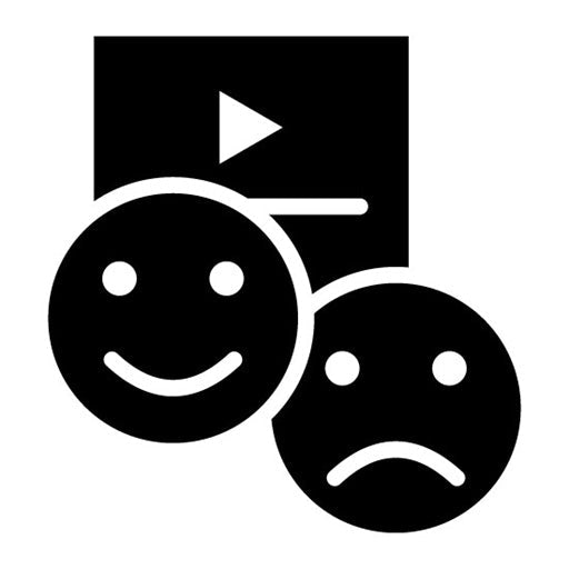 Reaction Video Glyph Icon
