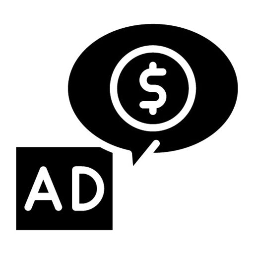 Ad Revenue Glyph Icon