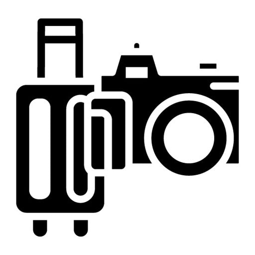 Travel Vlog Glyph Icon