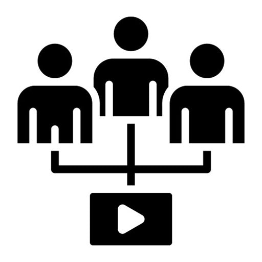 Streaming Community Glyph Icon
