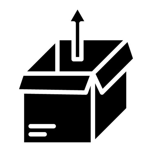 Unboxing Glyph Icon
