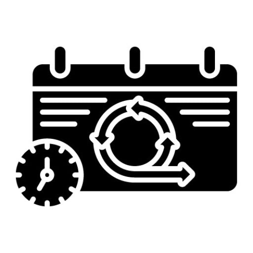 Daily Scrum Glyph Icon