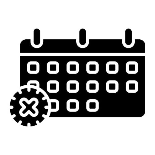 Deadline Glyph Icon