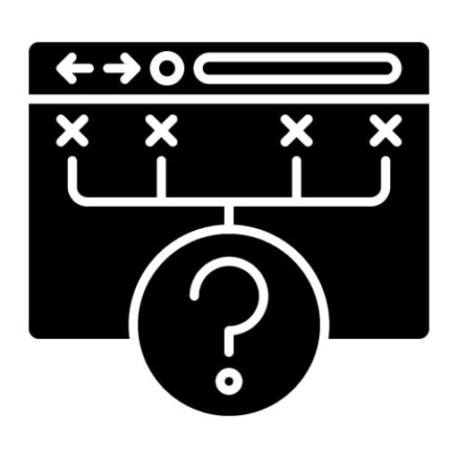 Decision Making Process Glyph Icon