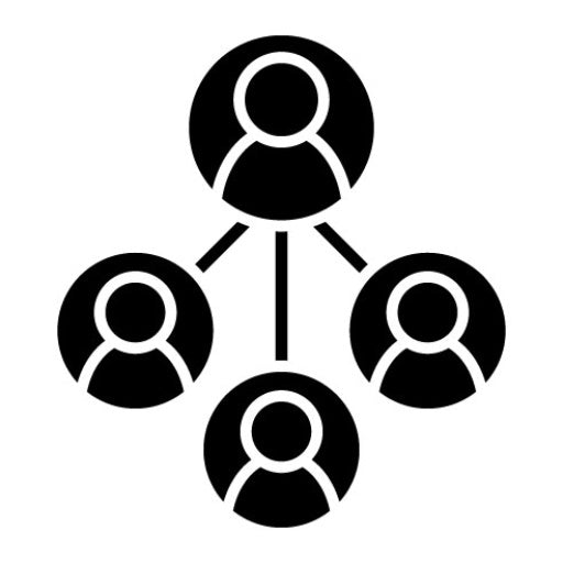 Delegation Of Work Glyph Icon