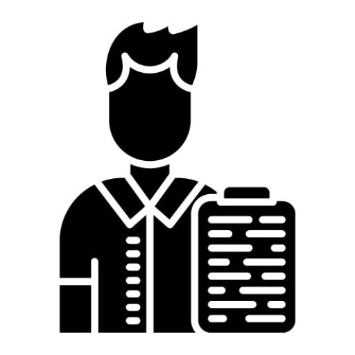 Project Manager Glyph Icon