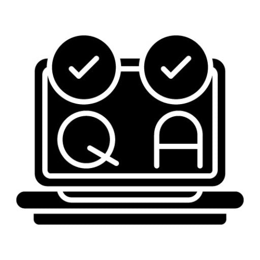 Qa Testing Glyph Icon