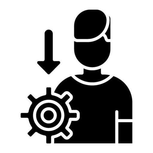 Senior Glyph Icon