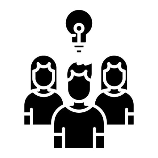 Team Work Glyph Icon | Agile