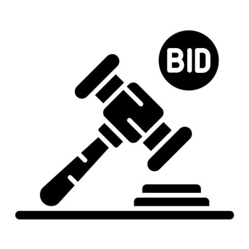 Auction Glyph Icon | Auction House