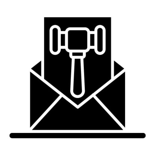Auction Invitation Glyph Icon