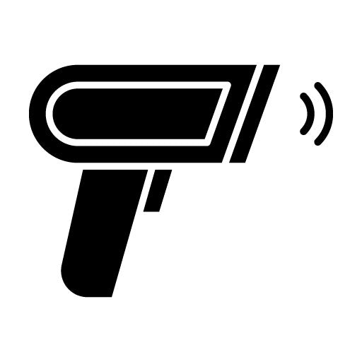 Barcode Scanner Glyph Icon