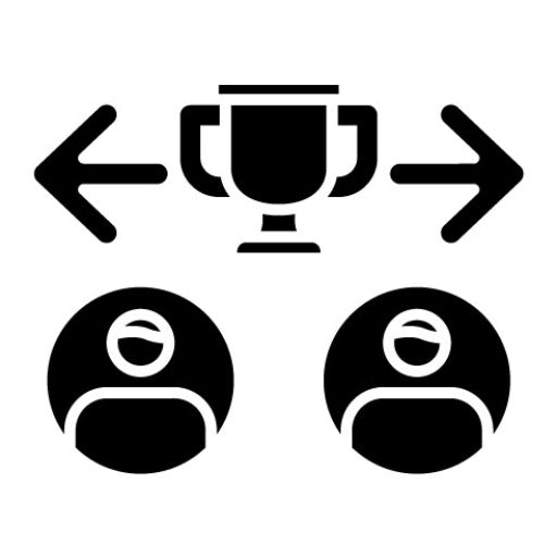 Winner Selection Glyph Icon