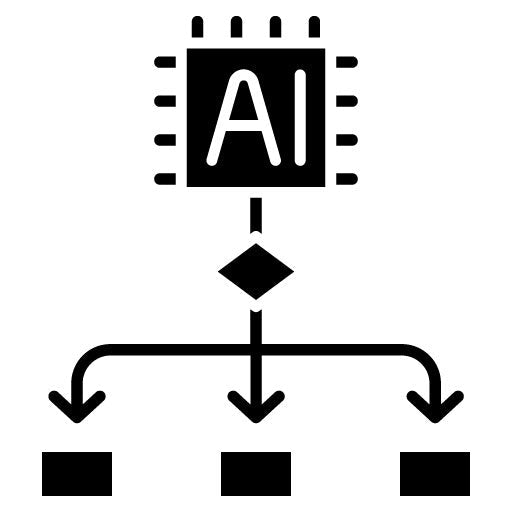 Algorithm Glyph Icon | Computer Science