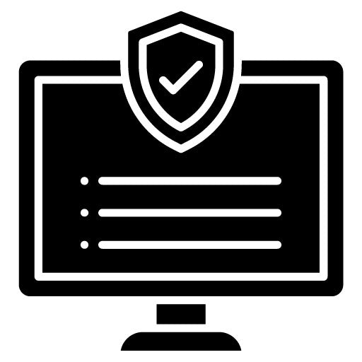Data Security Glyph Icon | Computer Science