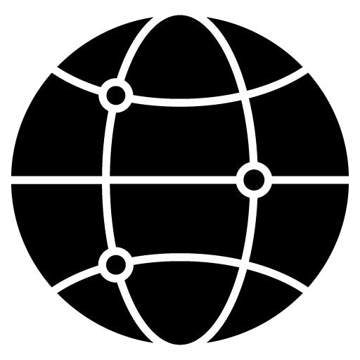 Global Network Glyph Icon | Computer Science