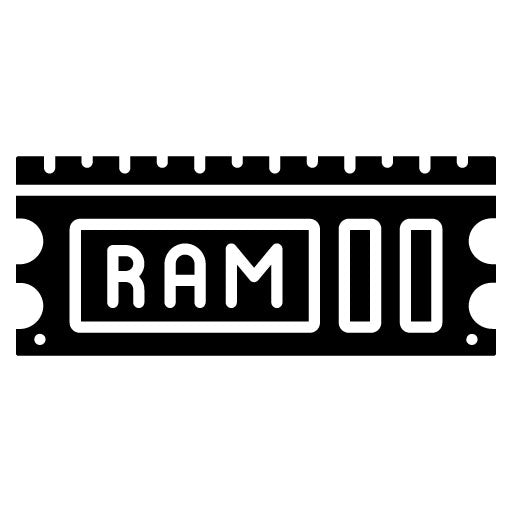 Ram Memory Glyph Icon