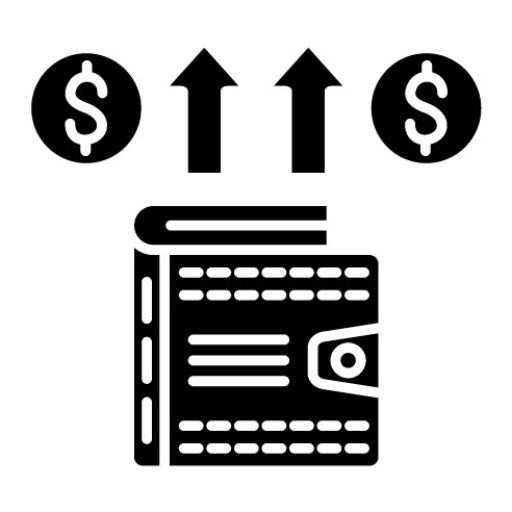Account Payable Glyph Icon