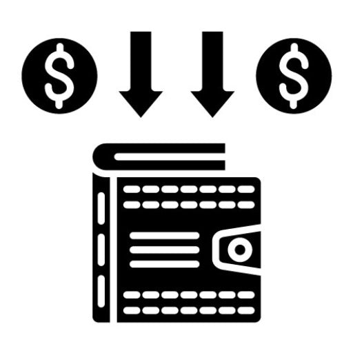 Account Receivable Glyph Icon