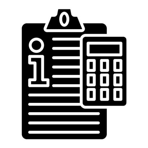Accounting Information Systems Glyph Icon