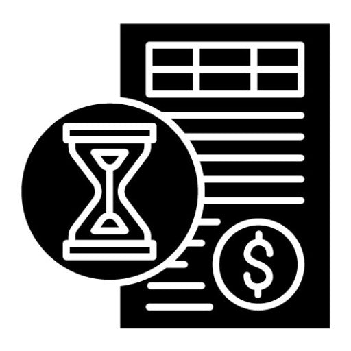 Accounting Period Glyph Icon