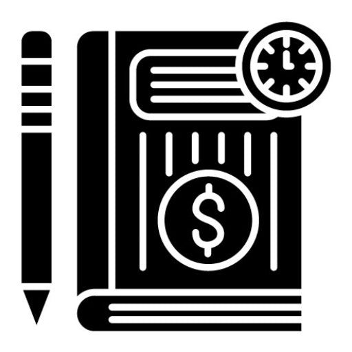 Accrual Accounting Glyph Icon