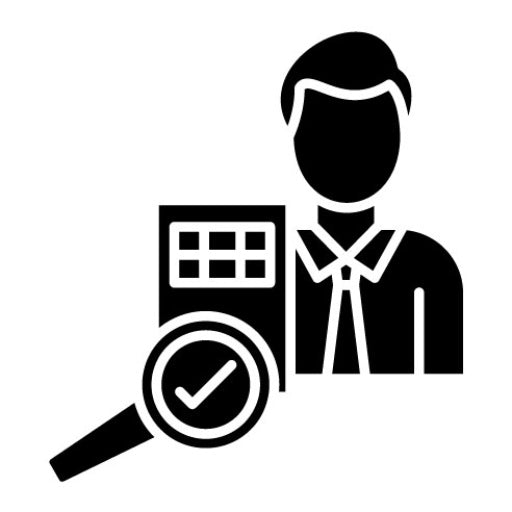 Auditor Male Glyph Icon