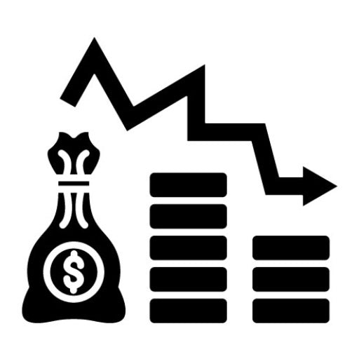 Bankruptcy Glyph Icon