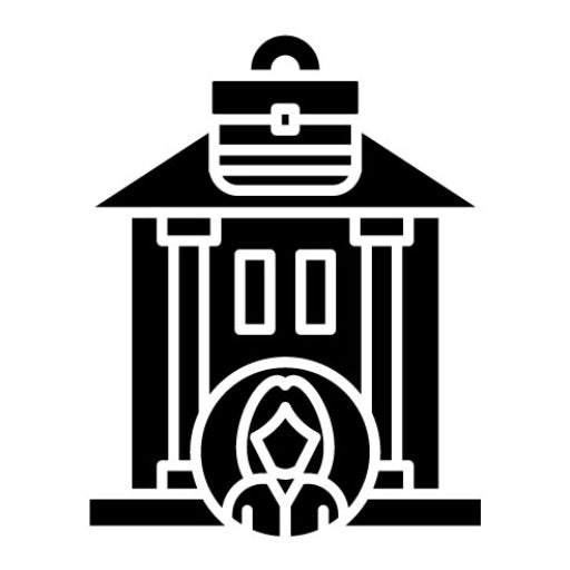 Business Bank Account Glyph Icon