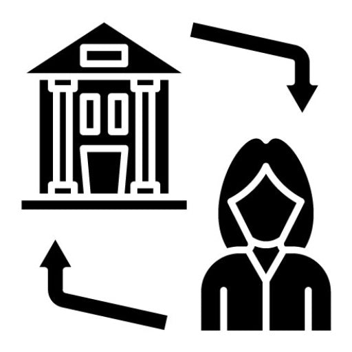 Personal Bank Account Glyph Icon