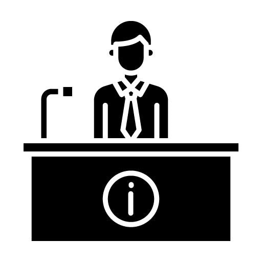 Information Desk Glyph Icon | Mall