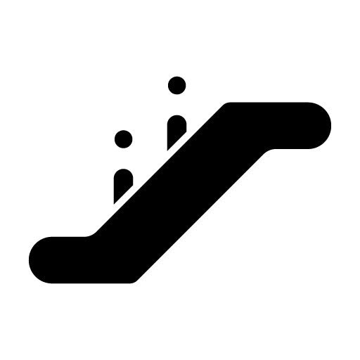 Escalator Glyph Icon