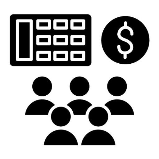 Public Accounting Glyph Icon
